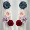 Romantic Rose Curtain Clips Realistic Exquisite Window Screen Fastener Clip Decorative Curtain Straps Clips Party