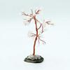 Rock Quartz Crystal Tree Black-Agate Base 35 Gemstones