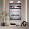 Denver Broncos Logo Personalized Text Diamond Painting Round Diamond Mosaic Rhinestones Diamond Embroidery Craft Kit Wall Decor Without Frame