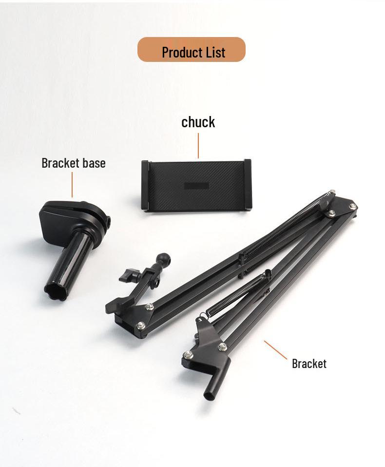 מחזיק אוניברסלי מתכוונן לטאבלט וטלפון לשימוש במיטה או בשולחן