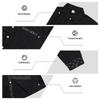Men's Linen 2-Piece Outfit Lightweight Breathable Color Block Shirt and Straight Leg Pants Loose Fit Casual Set