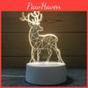 Cute Deer Heart Bear Balloon 3d Night Light Acrylic Table Lamp Nordic Style Gift Diy