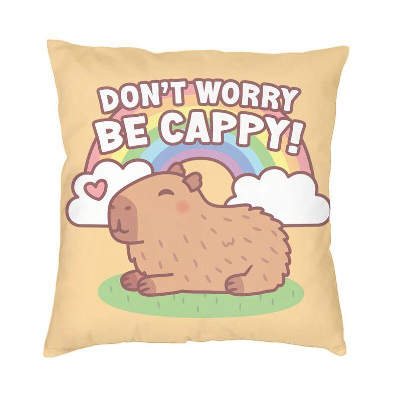 Custom Cute Capybara Cushion Cover Sofa Home Decor Square Throw Pillow Case 40X40Cm