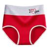 High Waist Cotton Women's Underwear Antibacterial Breathable Plus Size Comfortable Soft Fabric Briefs Seamless Design Stretch Fit