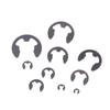 120PCS Black Stainless Steel Retaining Circlip Set Snap Ring E-Clip Washer Assortment For Shaft Fastener M1.5-M10
