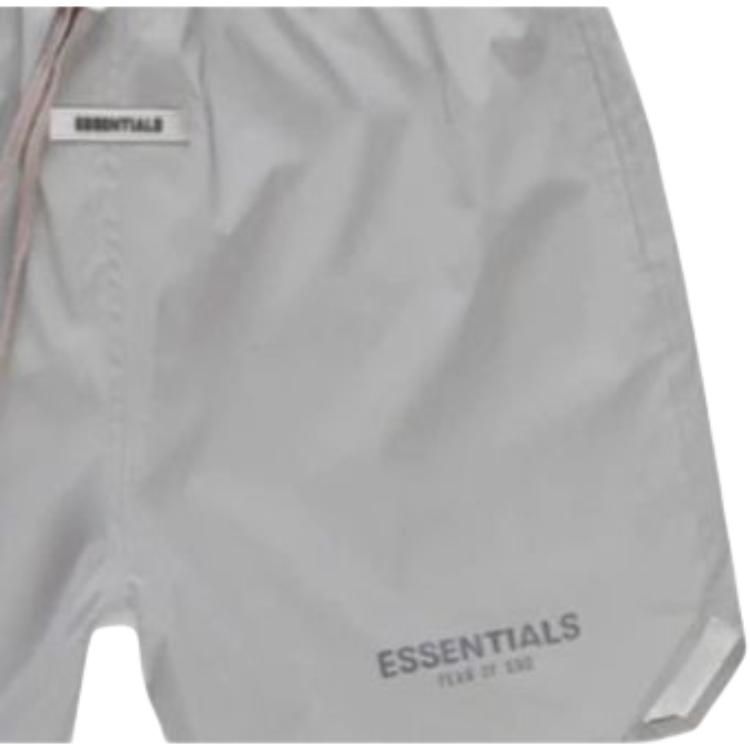 Fear of God Essentials FW20 Volley Shorts Silver Reflective Unisex Shorts FOG-FW20-231