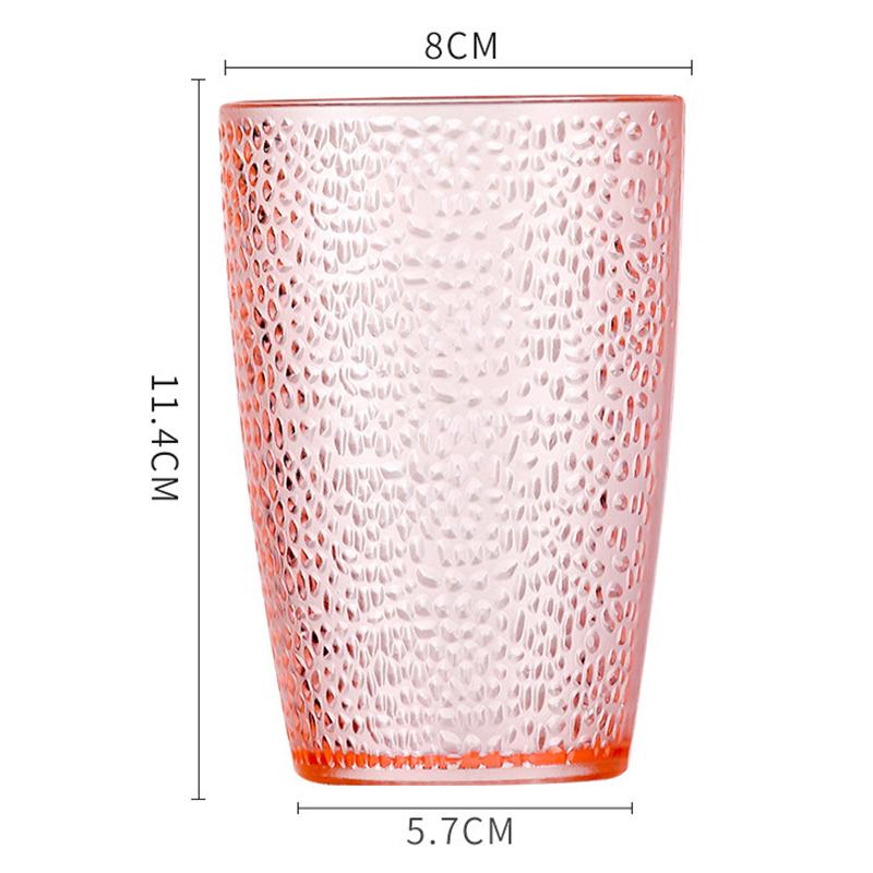 Drinkware Acrylic Acrylic Glasses 210/300/360ml Stackable Drink Cup Transparent Unbreakable Tea Cup Bar