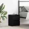 vidaXL Bedside Table Black Oak-Look 30 X 30 X 40 Cm Wood Composite