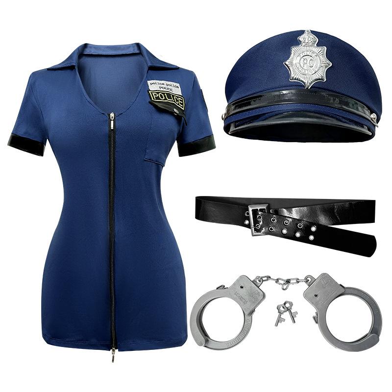 Cosplay European and American adult ladies halloween cos policewoman costume game party cosplay costume suit women's clothing