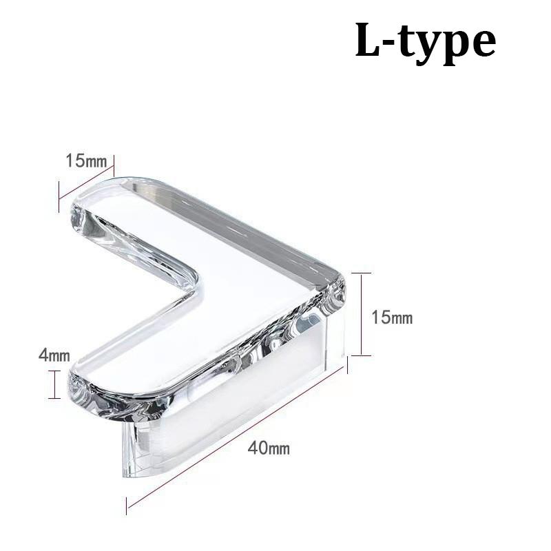 4~16 PCS Child Baby Safety Silicone Protector Table Soft Transparent Children Anti Collision Table Corner Edge Protection Cover
