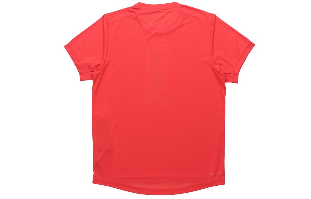 adidas T Shirts Men's Red Crew Neck Moderate Straight Fit EI6397