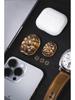 Brass Retro Distressed Tortoiseshell Sancai Handheld Zhouyi Bagua Stress Relief Play Piece