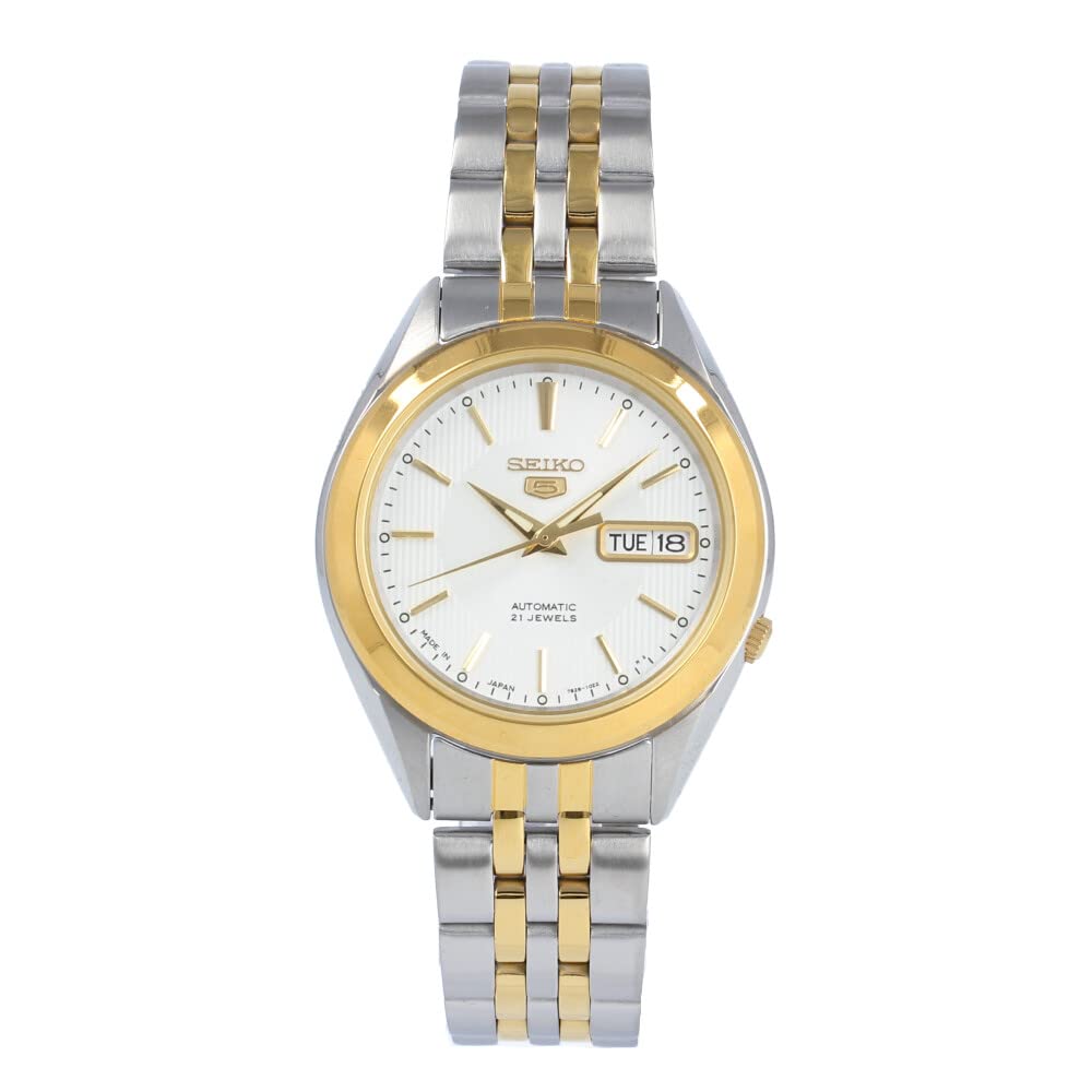 

SEIKO Seiko SEIKO5 Seiko Five Watch Men s Analog Self-winding Automatic Made in Japan Stainless Steel Combi SNKL24J
