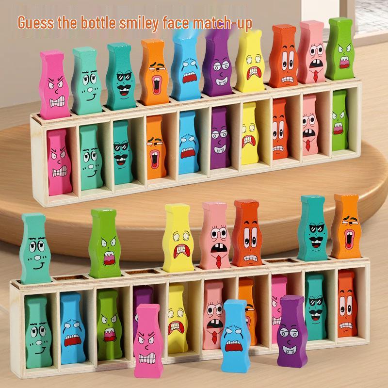 

Douyin Wooden Beverage Bottle Color Matching Memory Game: Interactive Parent-Child Fun and Educational Toy
