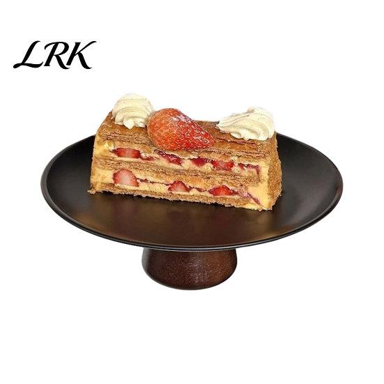 Stylish Dessert Dish Stainless Steel Fruit Plate for Kitchen Counter, Modern Pedestal Serving Elegant Tray, Multi-use Platter Dining Table Home Decor