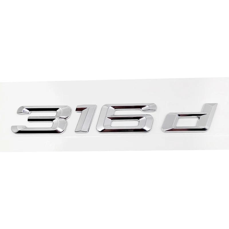 ABS Car Rear Trunk Letters Logo Badge Emblem Sticker For BMW 3 Series 318d 320d 325d 328d 330d 335d E46 E90 E91 F30 F31 F34 G20