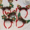 Dress Up Elk Hair Band Christmas Decoration Antlers Headband Female Hair Hoop Christmas Headband
