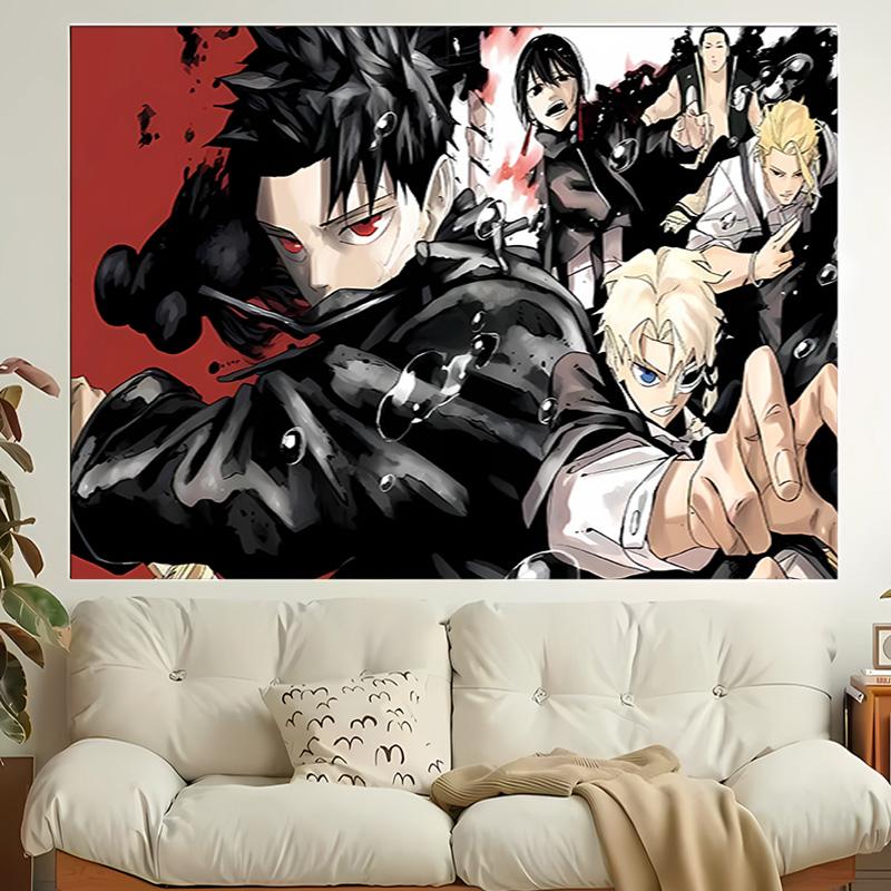 1pc Cool Anime K-Kagurabachi Tapestry, Living Room, Bedroom, Office, Party Decor, Ideal Festive Gift