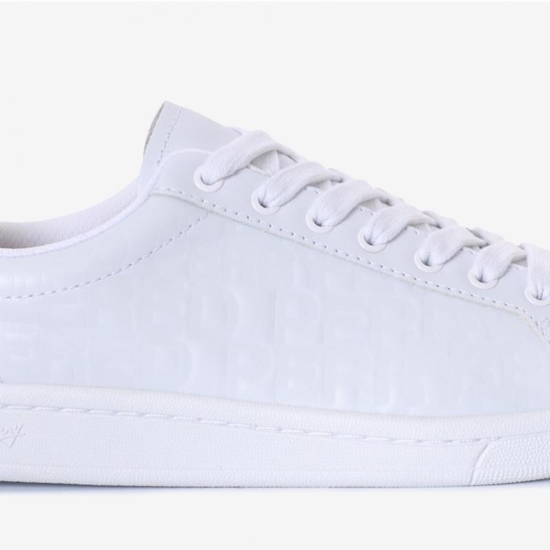 Fred Perry Unique Embossed Pattern Leather Sneakers B721