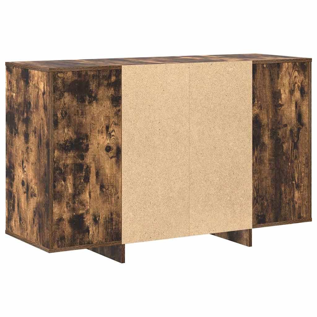Sideboard Smoked Oak 120 x 41 x 75 cm Wood Based Material