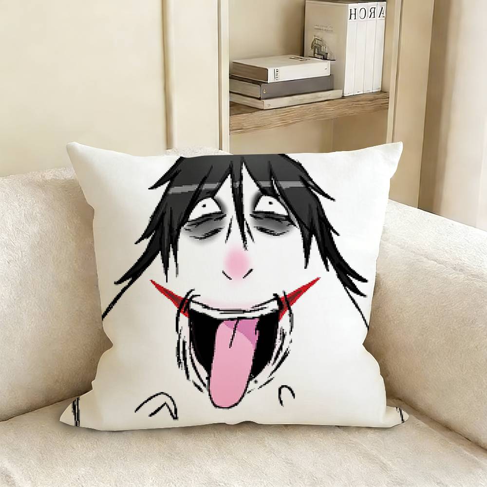 

CCreepy UUrban KKiller JJeff Pillow Case Living Room Sofa Cushion Cover Suitable For Home Bedroom Room Decoration 30x30cm