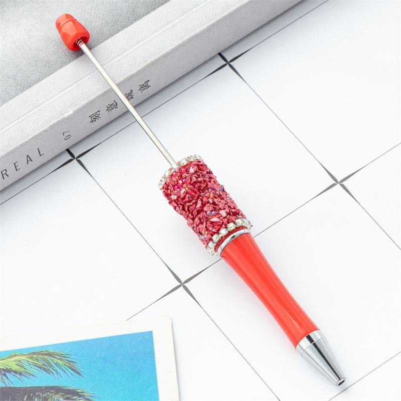 Beadable Ballpoint Pen Rhinestones Ballpoint Pen Funny Writing Pen for Boy Girl Kid Class Reward Birthday Party Favor