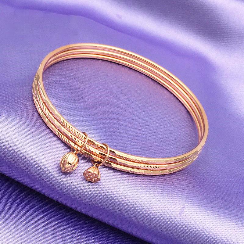 Фиолетовый Золотой Иностранный Газ Премиум Красный Камень Яйцо Поверхность Гранат Браслет Розовое Золото Покрытие Цвет Золото Браслет