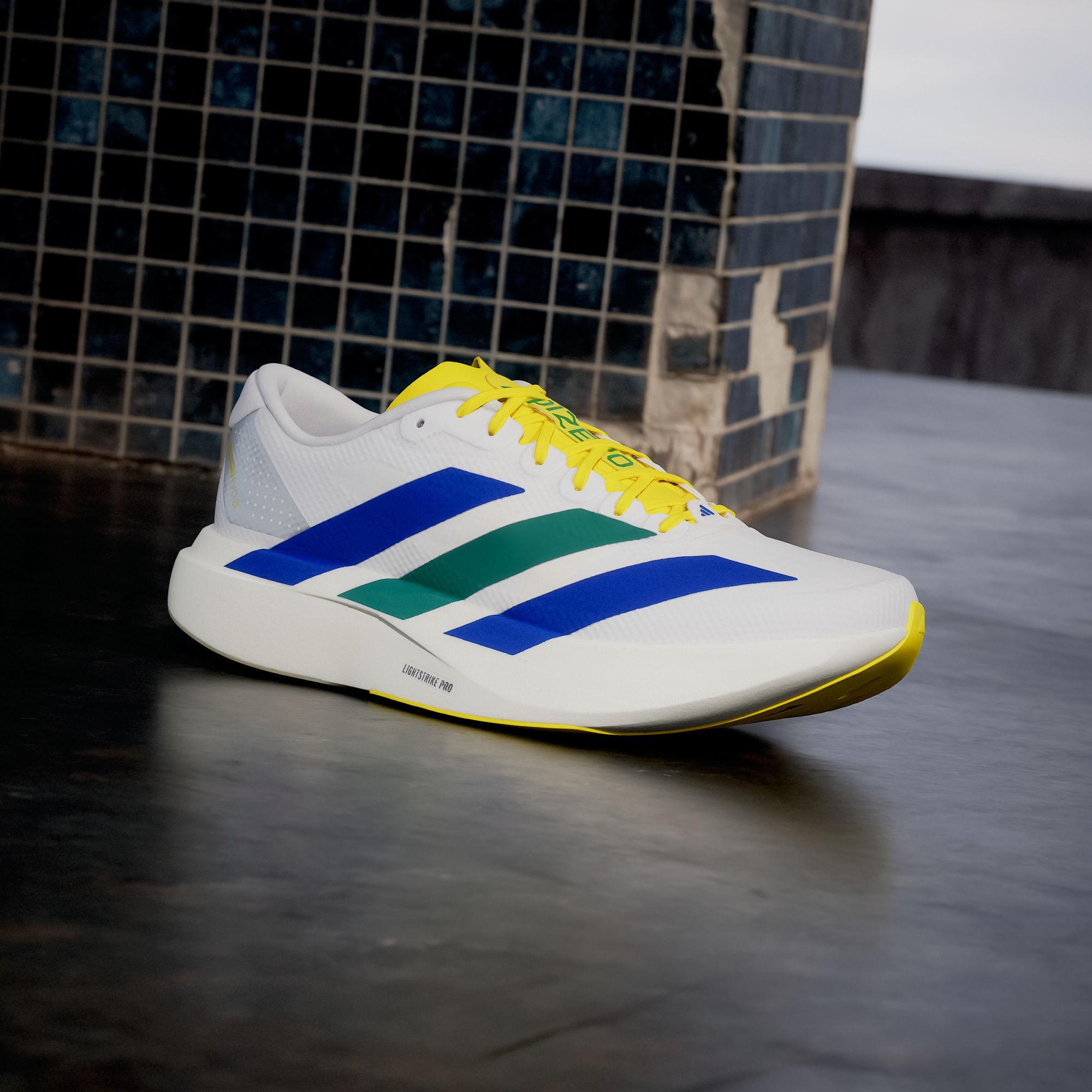 Adidas Adizero Evo SL Running Shoes Men s Gray White Blue 41