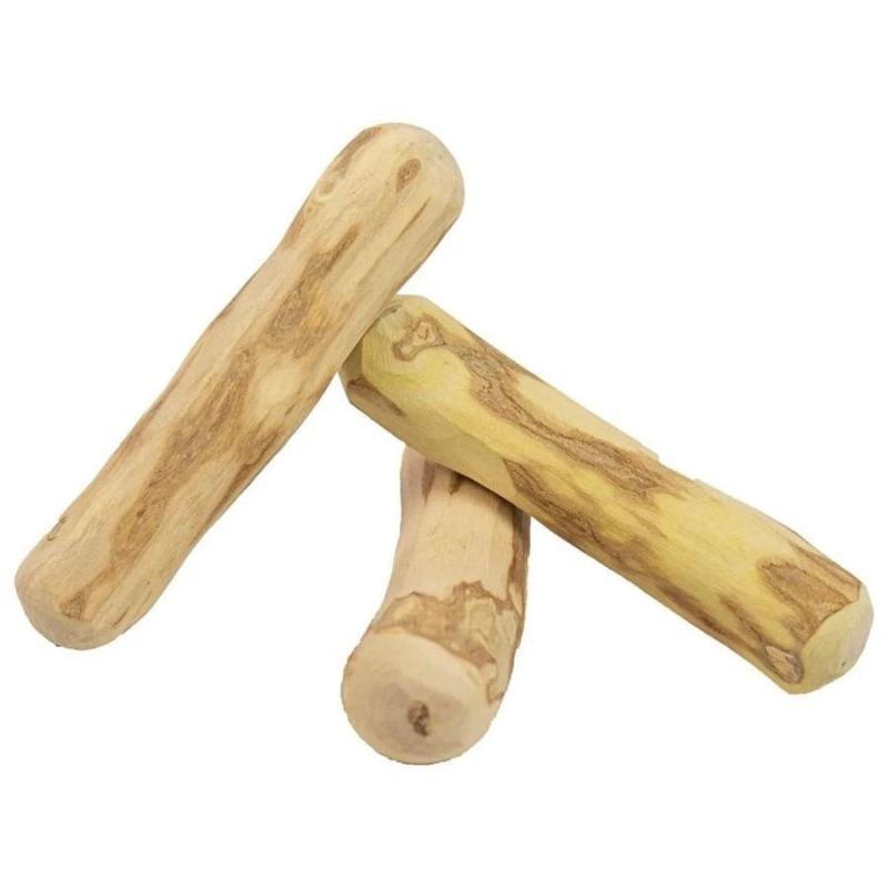 Natural Coffee Wood Dog Molar Chew Toys Safe Non Splinter Stick Stress Relief for Teething Puppies Small Breed Dog Daily Play