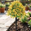 Künstliche Violette Formschnittbäume mit Dornen UV-beständige Kunststräucher Büsche Frühling Sommer Kunstpflanzen für Garten Veranda Terrasse