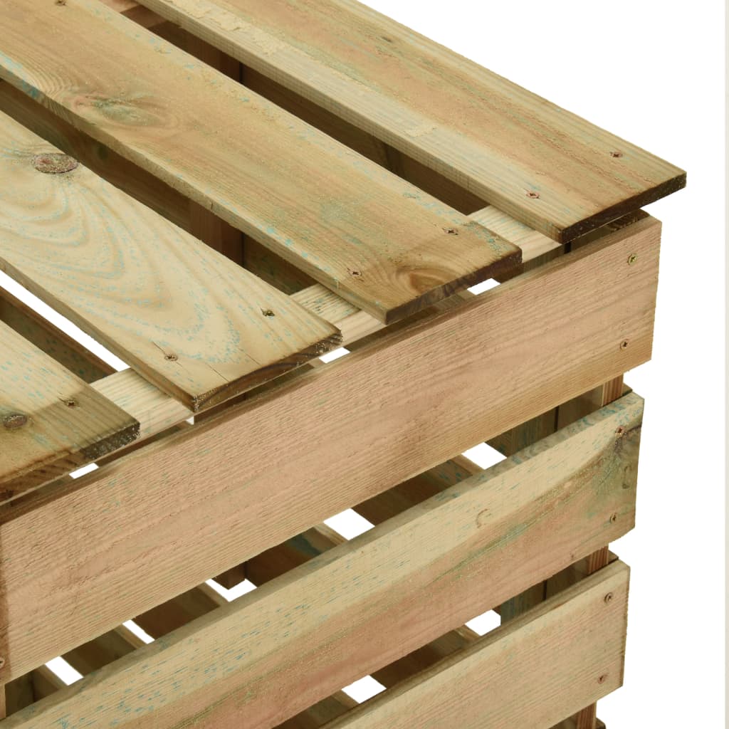 Slatted Compost Bin 80 X 50 X 100 Cm Impregnated Pine Wood