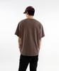 Keuligeon Pigment 3 Stitch Semi-Oversized Short Sleeve Tee Faded Brown
