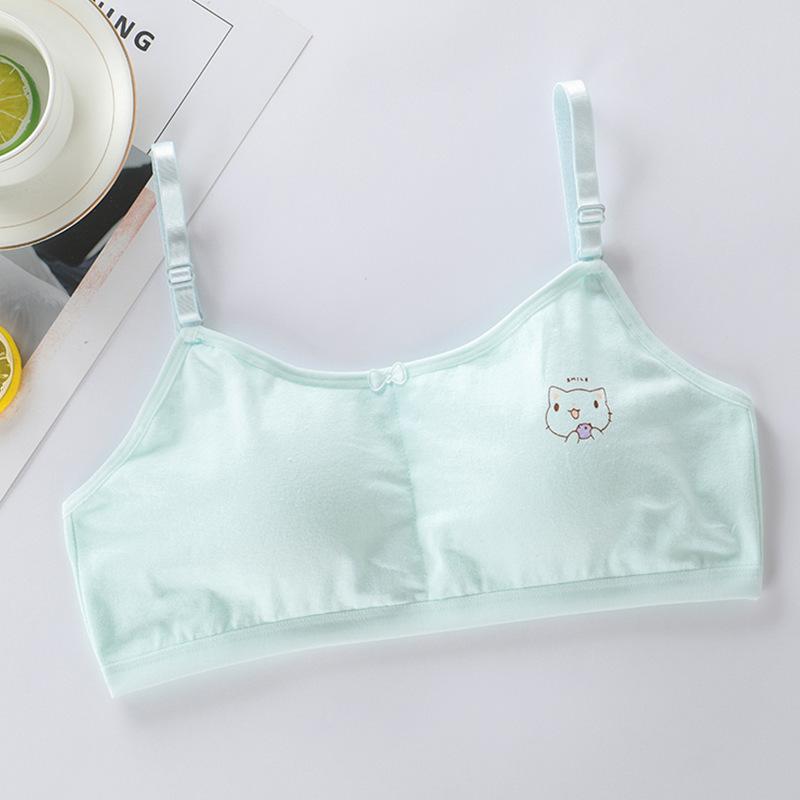 

Бюстгальтер для девочек, хлопковый тренировочный бюстгальтер, нижнее белье для подростков, нижнее белье One Size