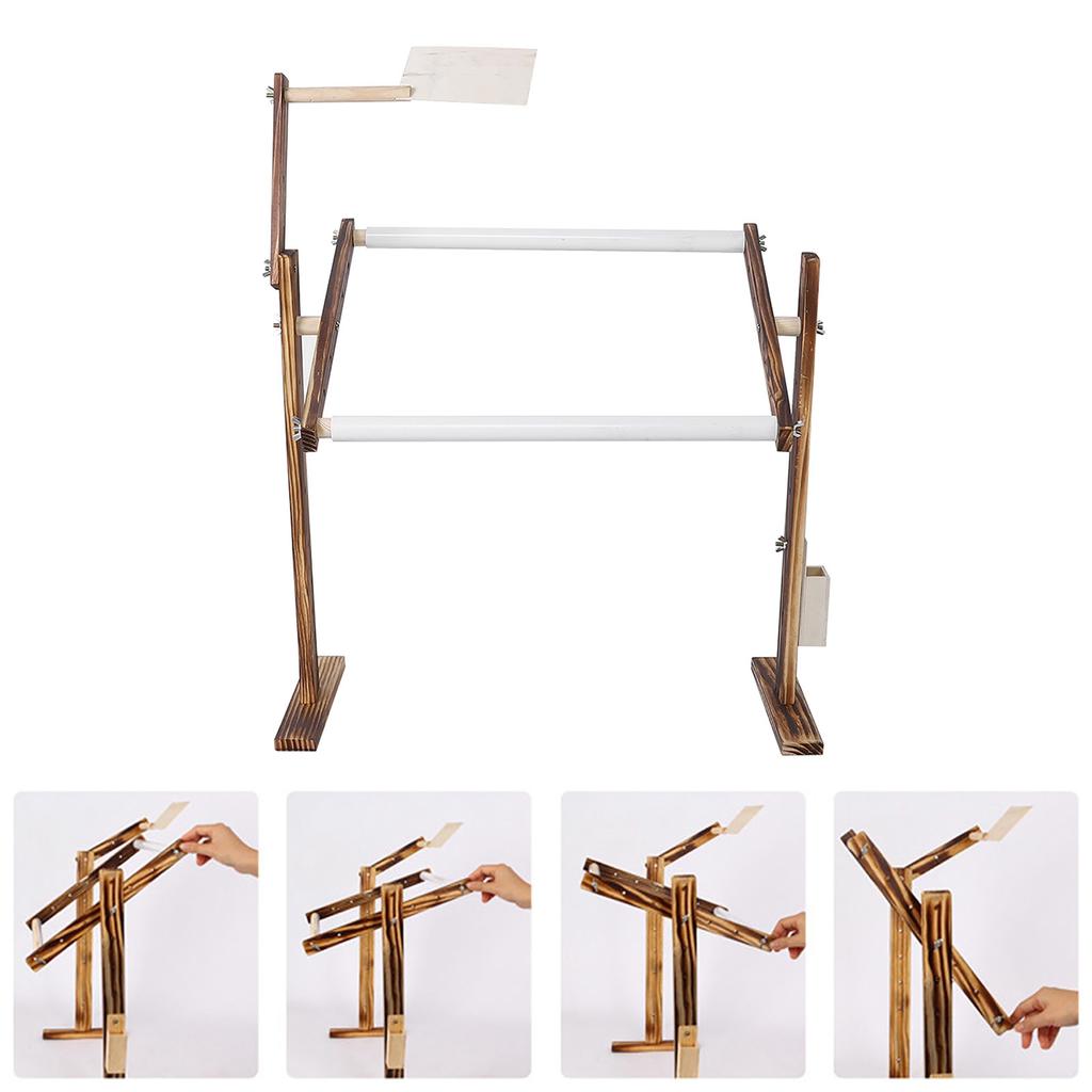 Embroidery Stand 360 Degree Rotation   Height   Embroidery Frame with Stand Embroidery Stand Wooden Frame for   Stitch Embroidery 40