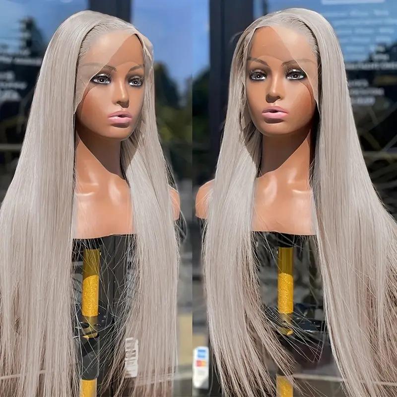 12A front lace wig, women's medium length, fluffy natural fashion full hair set in stock