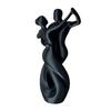 Yousheng 3D Printing Art Ornament, Matte Black Dancing Couple Model, Abstract Tango Dance Statue, with Stable Base Figurine for Home