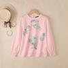ZANZEA Women Loose Casual Round Neck Long Sleeve Print Blouse
