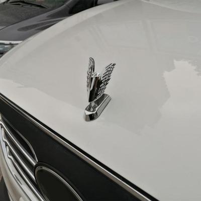 Hood Decoration For Trucks Metal Angel Wings Front Hood Car Sticker 3D Car Modification Accessories For All Types Of Cars Bonnet