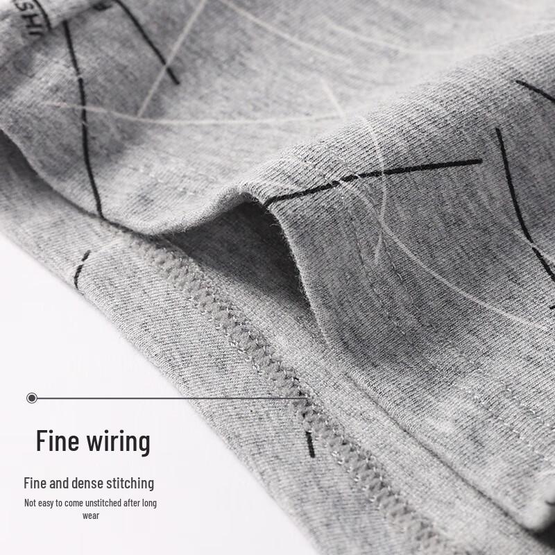 Yuzhaolin Men's Cotton Antibacterial Boxer Briefs 4-Pack