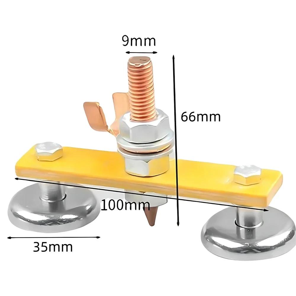 Welding Magnet Head Magnetic Welding Ground Clamp Tools Strong Magnetism Large Suction Copper Tail Welding Stability Clamps
