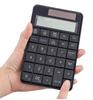 2.4G Wireless Keyboard Mini 2 In 1 Wireless USB Digital Keyboard with Calculator Display Keyboard Office Electronic Calculator