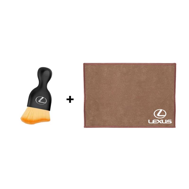 HZN3 Car Interior Cleaning Tools Microfiber Wash Towels Cleaning Brush For Lexus F SPORT ES RX NX LS UX LM LX GX LC RZ IS CT GS RC HS
