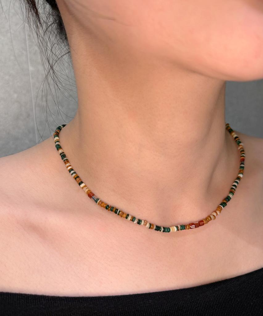 Monoflux Clay Mix Necklace_Khaki Mix