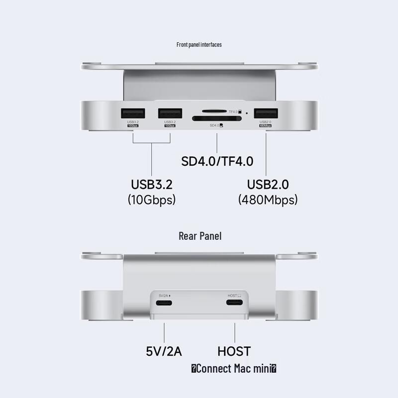 Hagibis Mac mini M4 Expansion Hub with SSD Enclosure