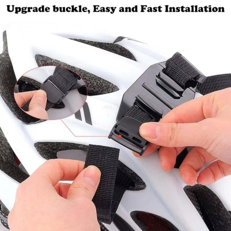Quick Release Helmet Holder for Sports Cameras Toolless Installation Secure on Bike Climbing Safety Helmets