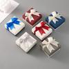 Packaging Box 9*9*4Cm Bow Bow Packaging Box Paper Ring Box For Special Occasions Gift-Giving Jewelry Display