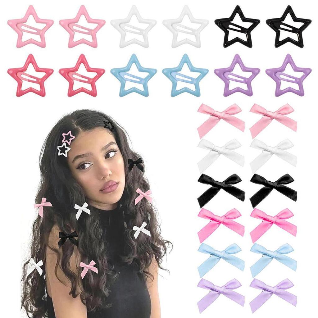 Ballet Style 4cm Bow Duckbill Hair Clip - Sweet Ribbon Hair Accessory