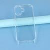 For iPhone 17 Case PC+TPU 1.5mm Clear Phone Cover with Lanyard Holes
