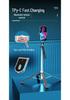P180 Bluetooth Selfie-Stick: Handheld Stabilisator Stativ mit Fülllicht für Handy & Kamera.