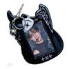K-pop TXT Guitar Card Holder: PVC Black Display Sleeve for Fan Cards